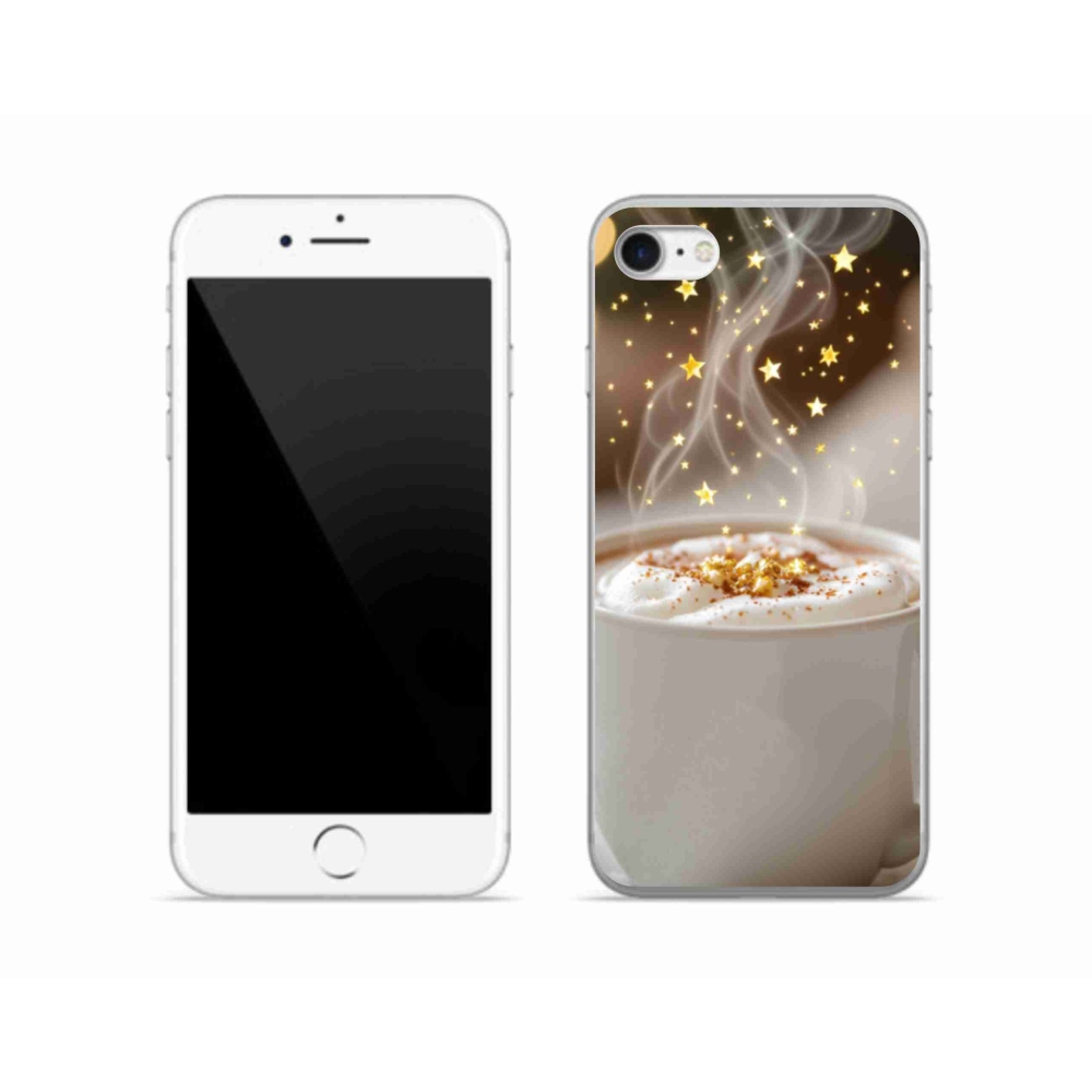 Zselés borítás mmCase iPhone SE (2020) - Karácsonyi forró ital