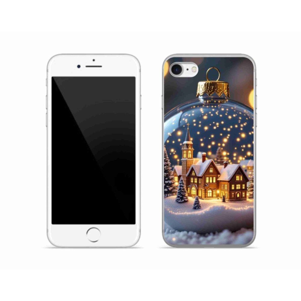 Gél borítás mmCase iPhone SE (2020) - Karácsonyi gömb 4