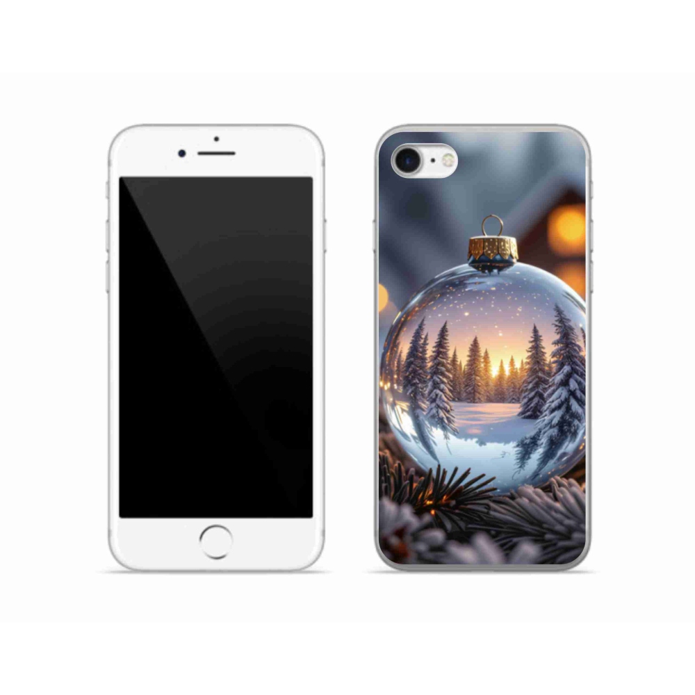 Zselés borítás mmCase iPhone SE (2020) - karácsonyi dekoráció