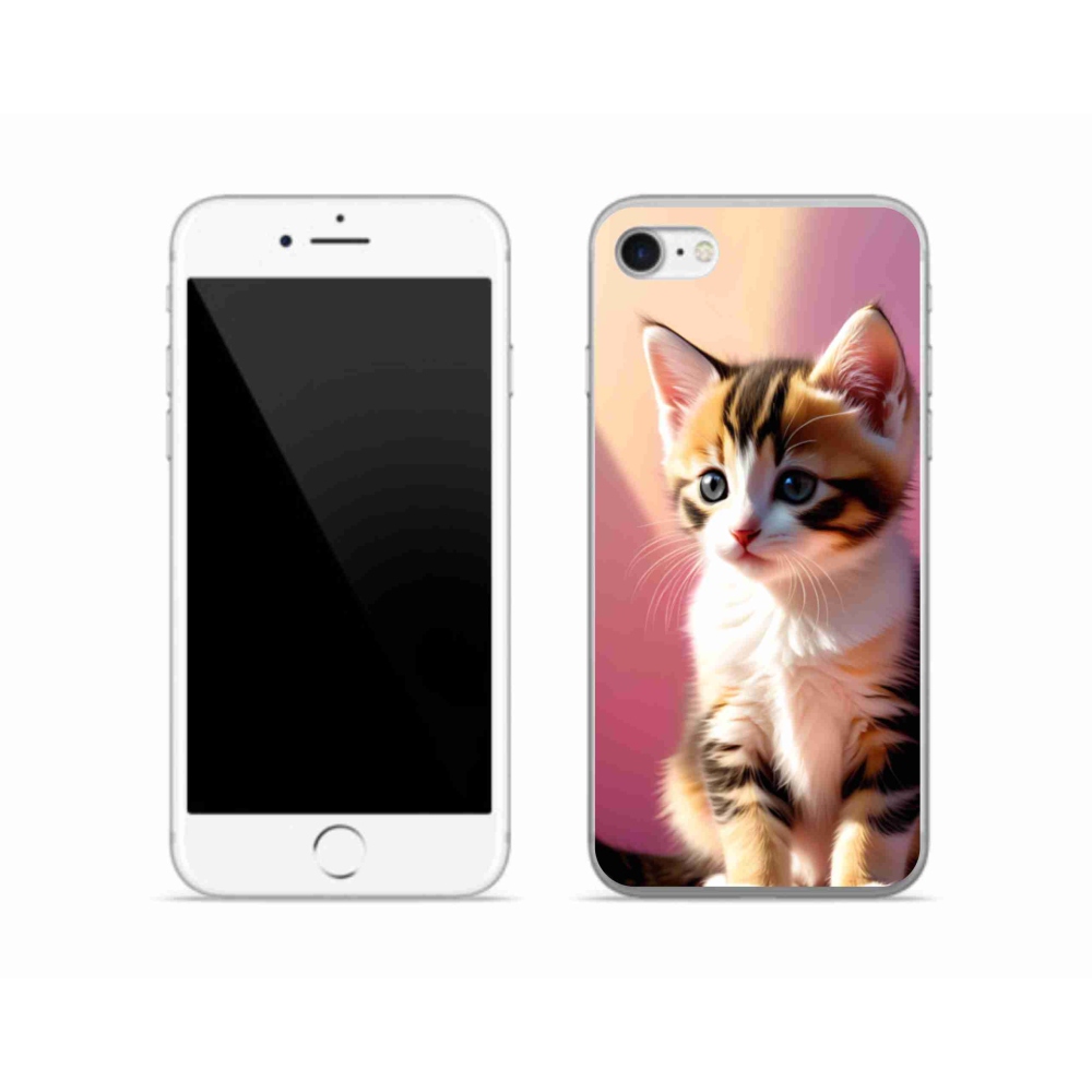 Zselés borítás mmCase iPhone SE (2020) - kíváncsi cica 2