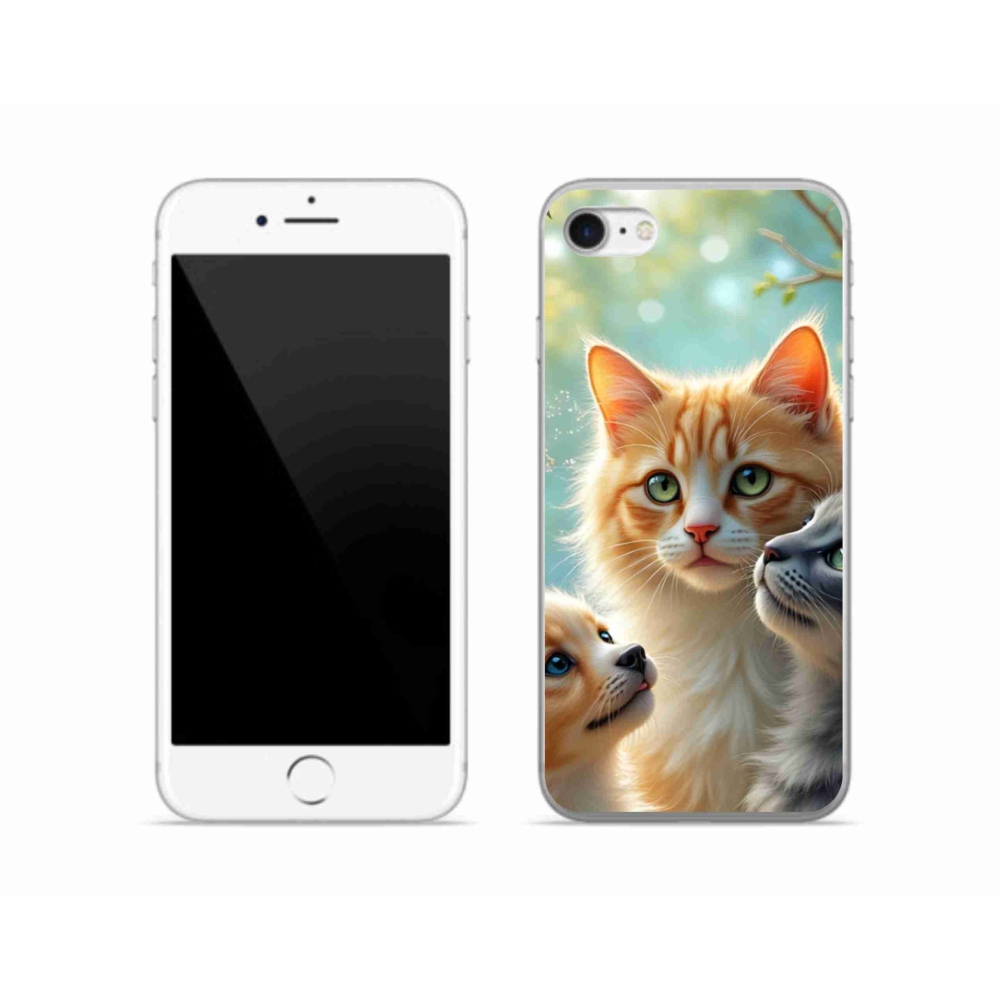 Gél borítás mmCase iPhone SE (2020) - Állati barátság 2