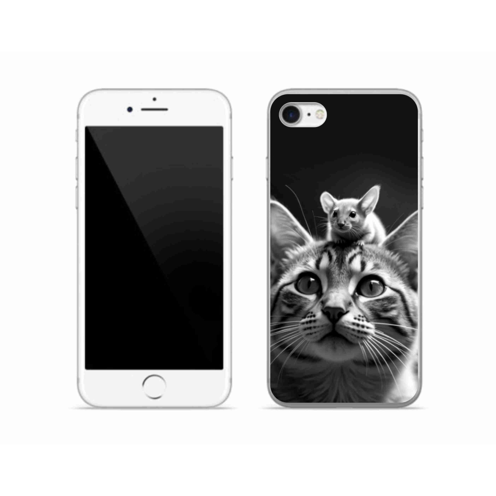 Gél borítás mmCase iPhone SE (2020) - Állati barátság 2