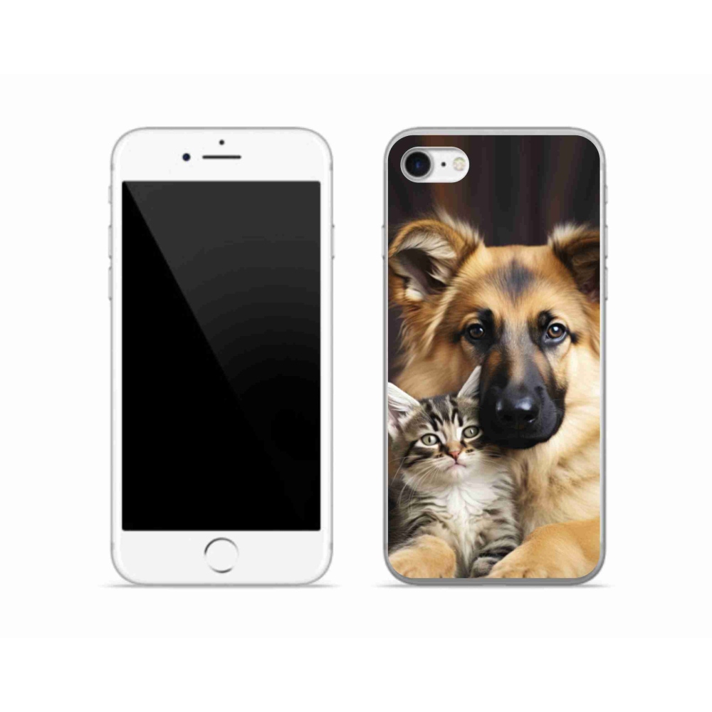 Gél borítás mmCase iPhone SE (2020) - Állati barátság