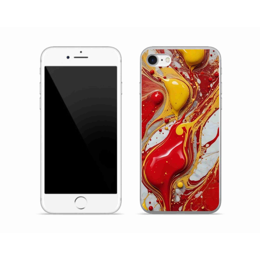 Gél borítás mmCase iPhone SE (2022) - absztrakt motívum 42