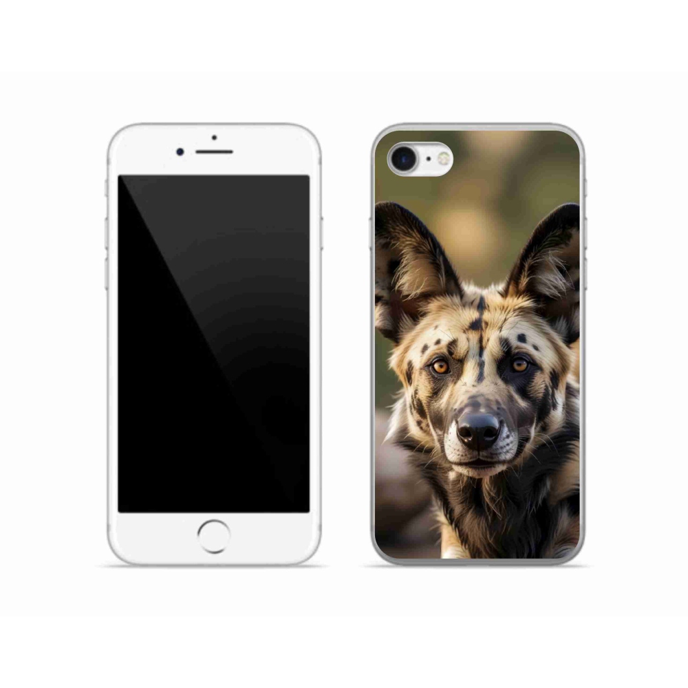 mmCase gél tok az iPhone SE (2022) készülékhez – afrikai vadkutya
