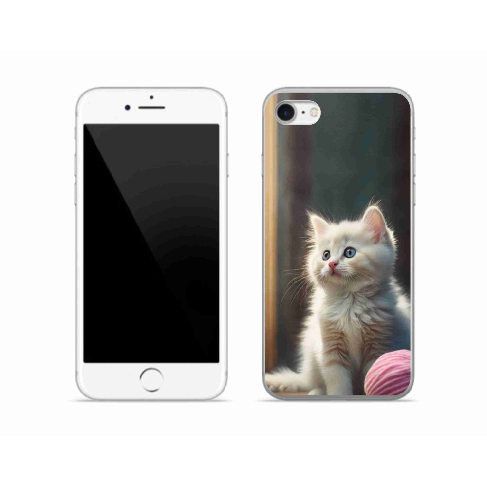 Gél védőburkolat mmCase iPhone SE (2022) - Fehér Babe 2