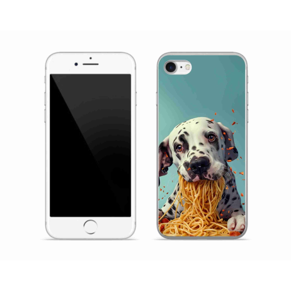 mmCase gél tok az iPhone SE (2022) készülékhez – dalmát és spagetti