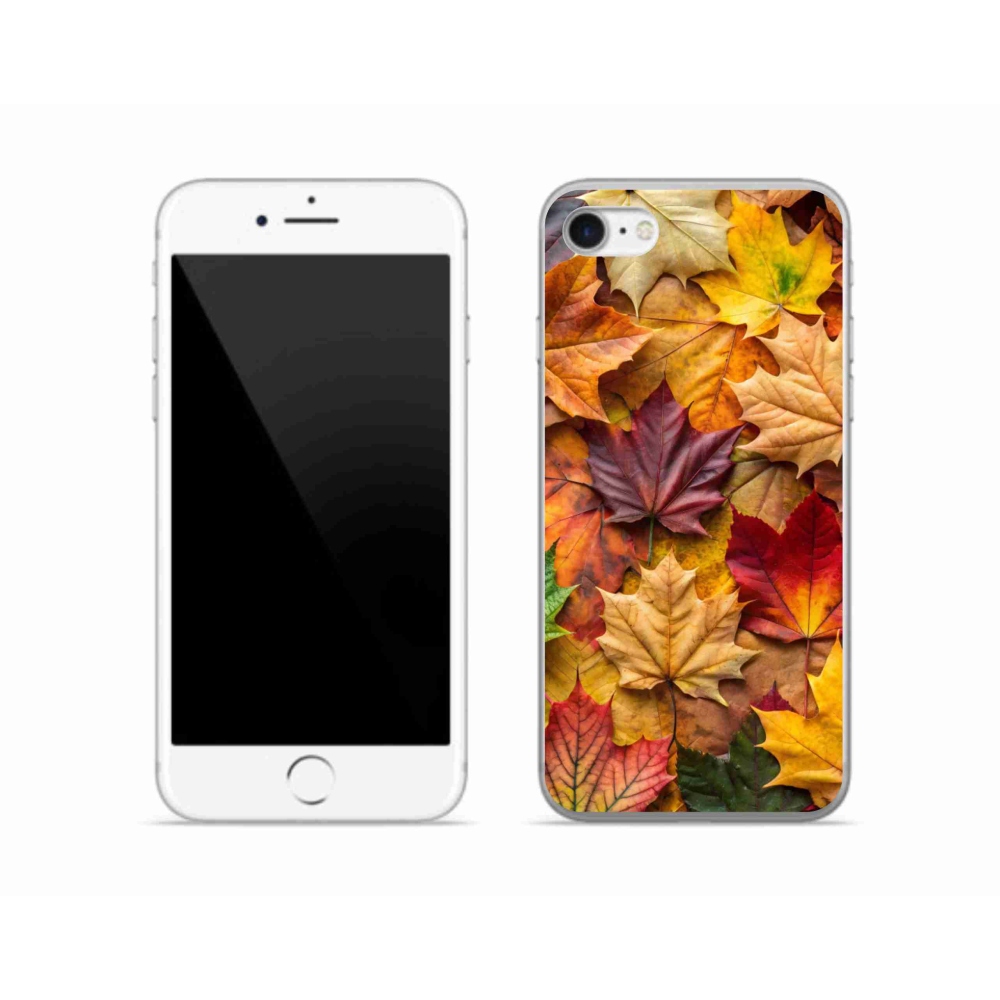 Zselés borítás mmCase iPhone SE (2022) - juharlevelek 2