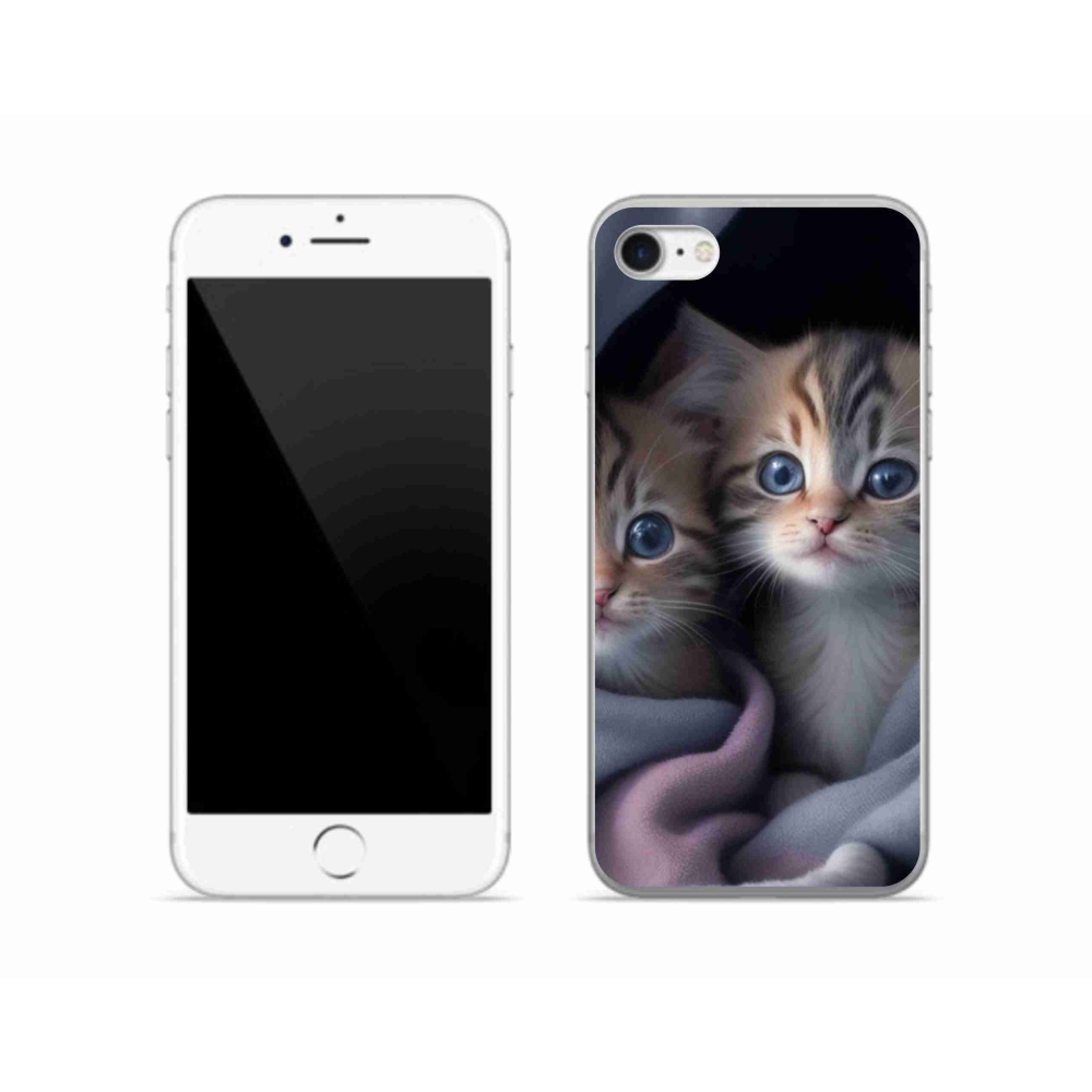 Gél védőburkolat mmCase iPhone SE (2022) - cat duo 2