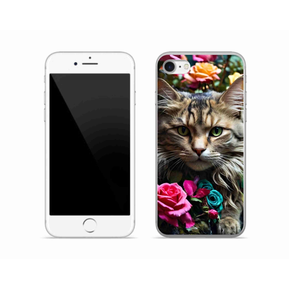 Gél védőburkolat mmCase iPhone SE (2022) - Macskaszem nézet 2