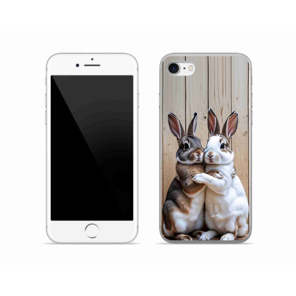mmCase gél tok az iPhone SE (2022) készülékhez – nyúlpár