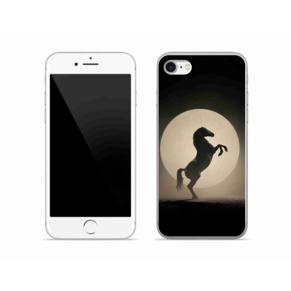 Zselés borítás mmCase iPhone SE (2022) - ló sziluettben