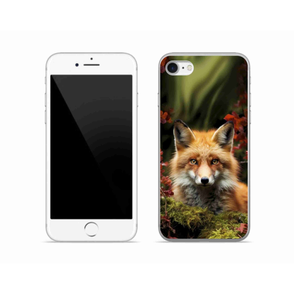 mmCase gél tok az iPhone SE (2022) készülékhez – róka az erdőben