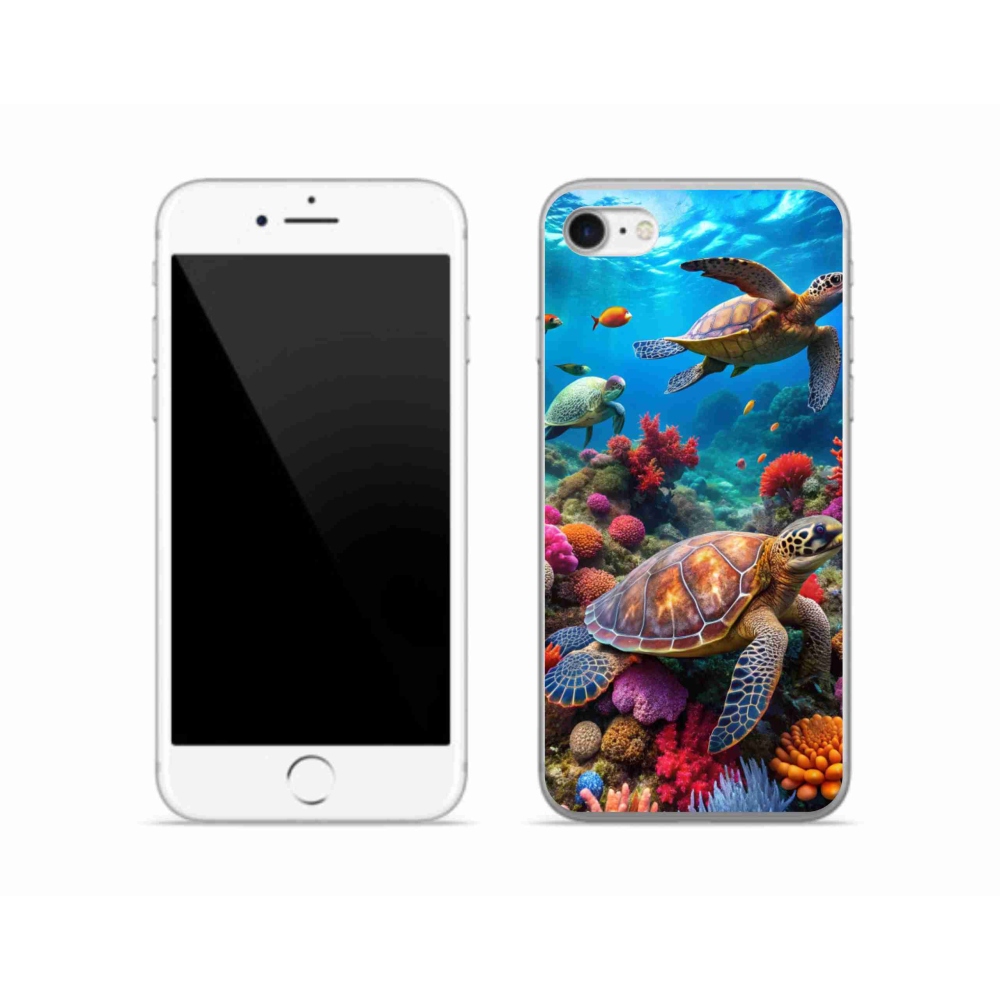 Gél borítás mmCase iPhone SE (2022) - Sea World 2