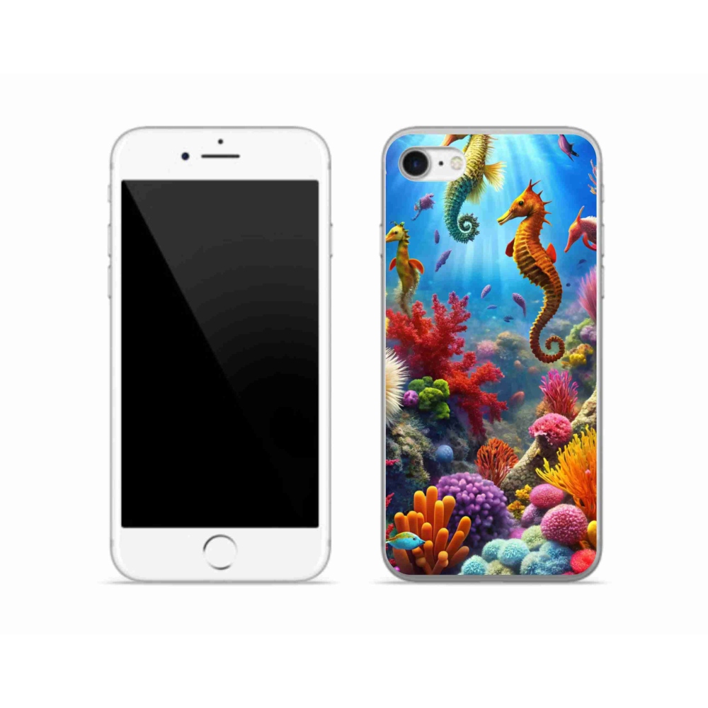 Gél borítás mmCase iPhone SE (2022) - Sea World 3