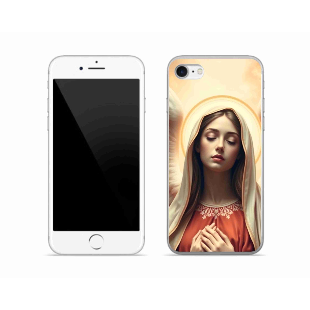 Gél borítás mmCase iPhone SE (2022) - vallási motívummal