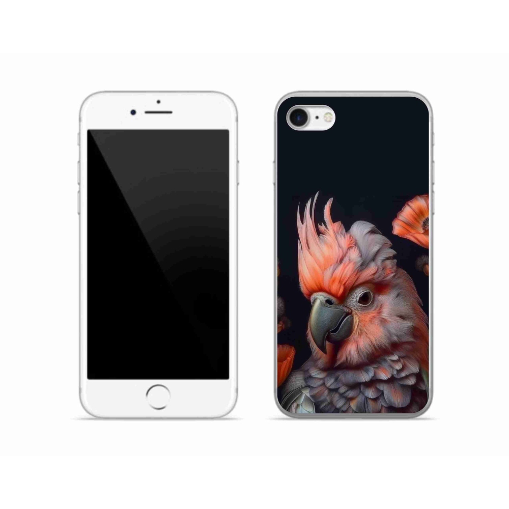 mmCase gél tok az iPhone SE (2022) készülékhez – színes kakadu papagáj