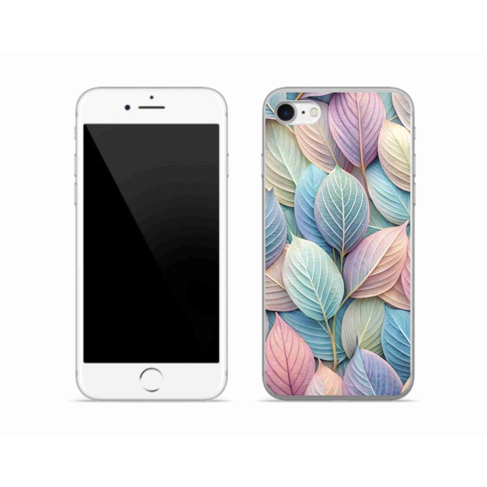 Zselés borítás mmCase iPhone SE (2022) - pasztell levelek