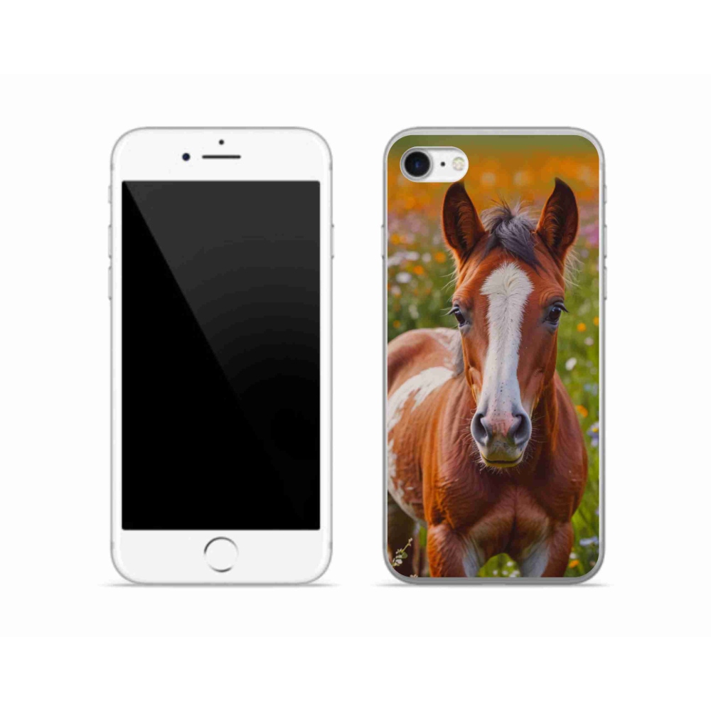 mmCase gél tok az iPhone SE (2022) készülékhez – aranyos csikó