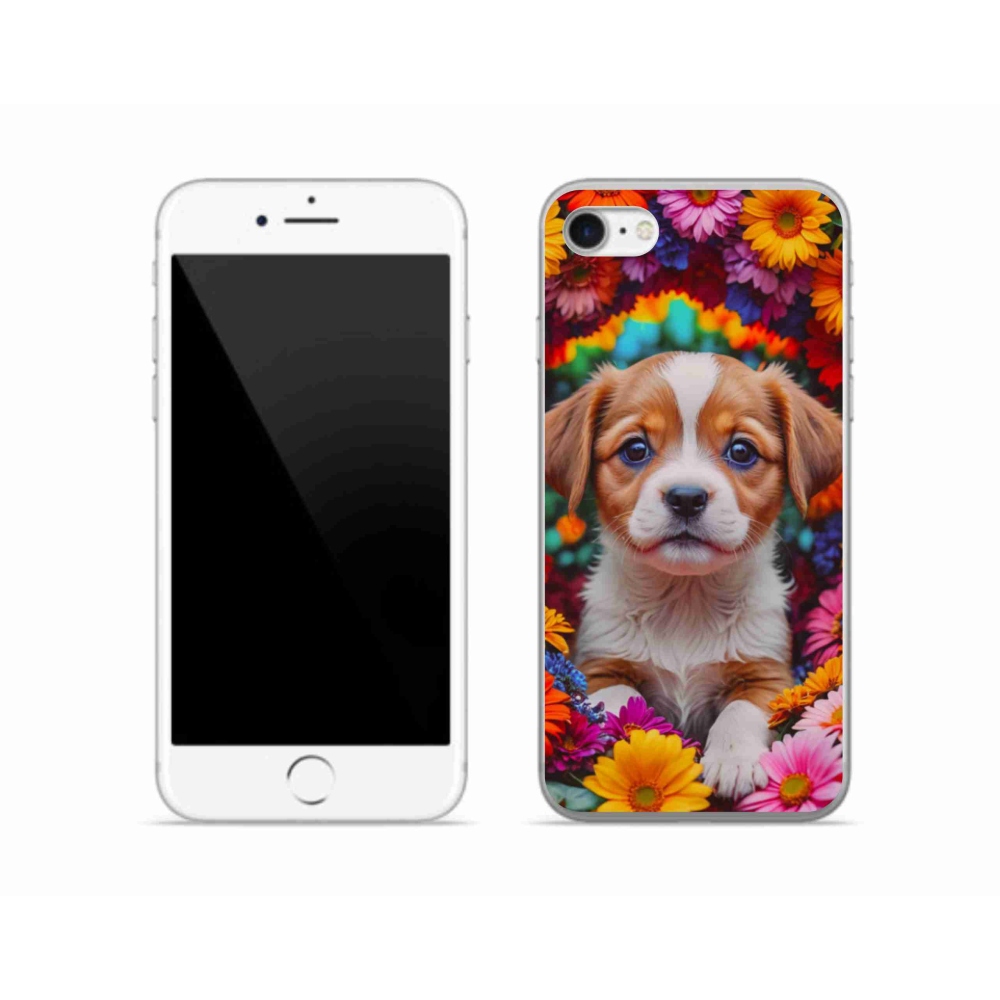 Zselés borítás mmCase iPhone SE (2022) - aranyos kiskutya