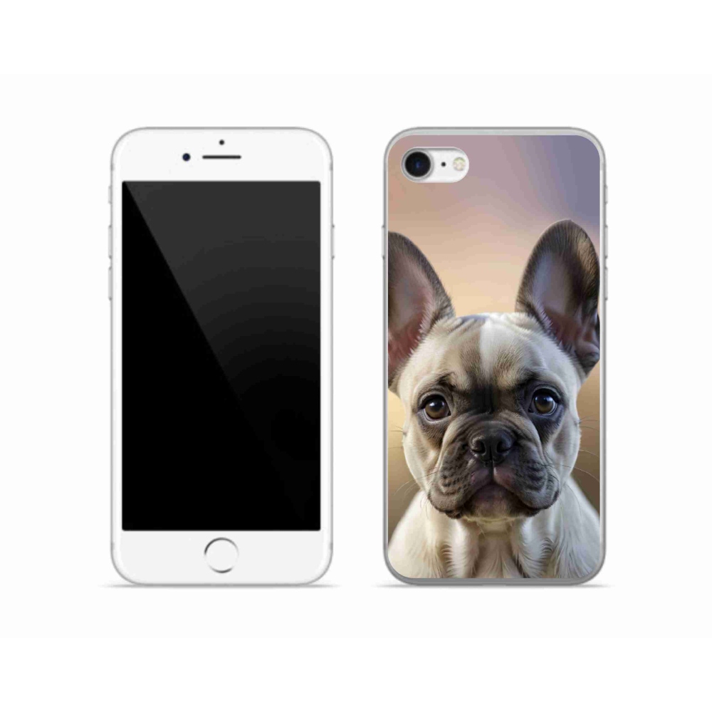 mmCase gél tok az iPhone SE (2022) készülékhez – aranyos francia buldog
