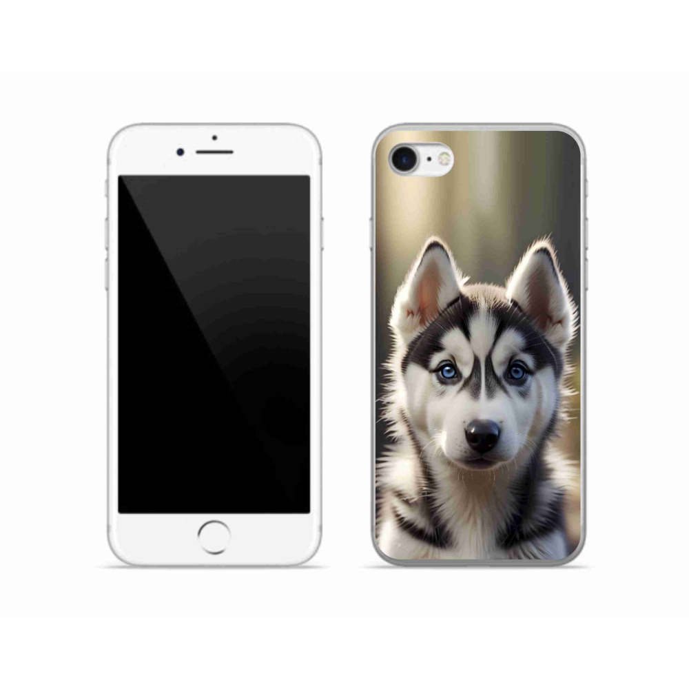 mmCase gél tok az iPhone SE (2022) készülékhez – aranyos szibériai husky