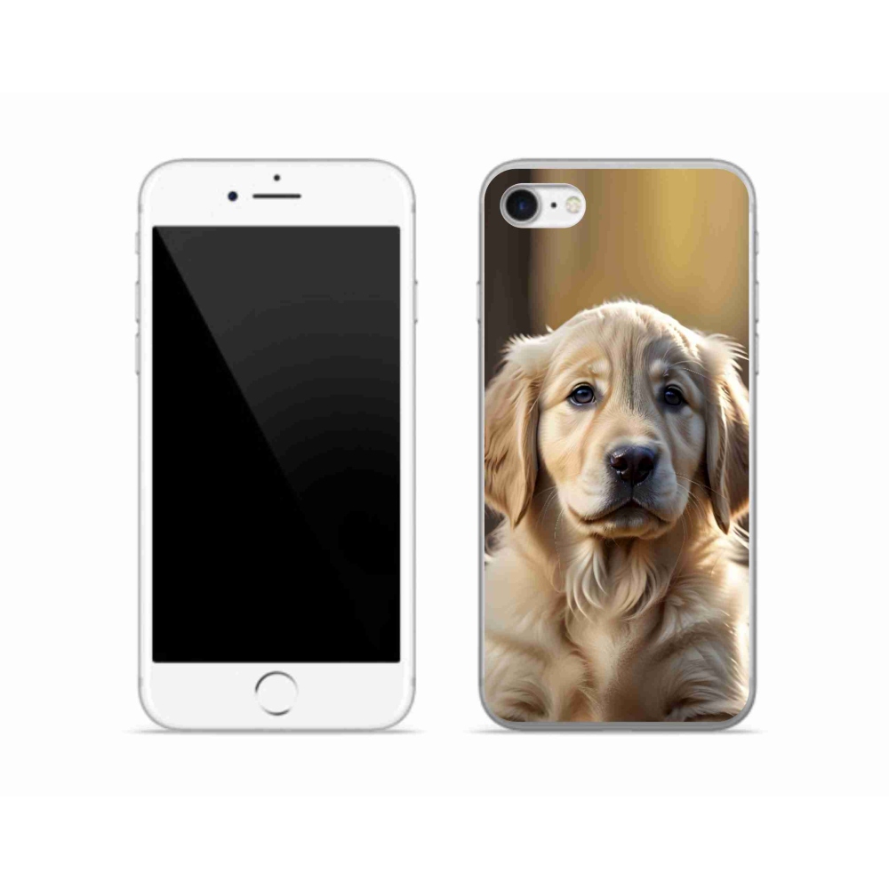 mmCase gél tok az iPhone SE (2022) készülékhez – aranyos arany retriever