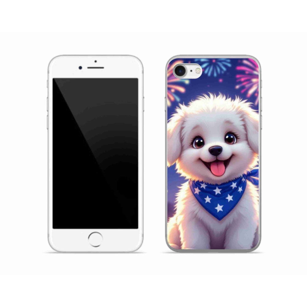 Zselés borítás mmCase iPhone SE (2022) - ünnepi kiskutya