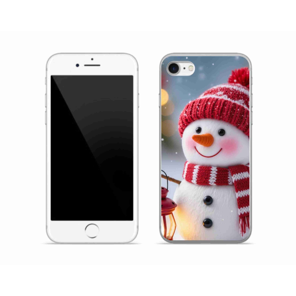 Gél borítás mmCase iPhone SE (2022) - Hóember 2