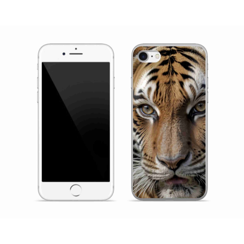 Gél borítás mmCase iPhone SE (2022) - Tigris nézet