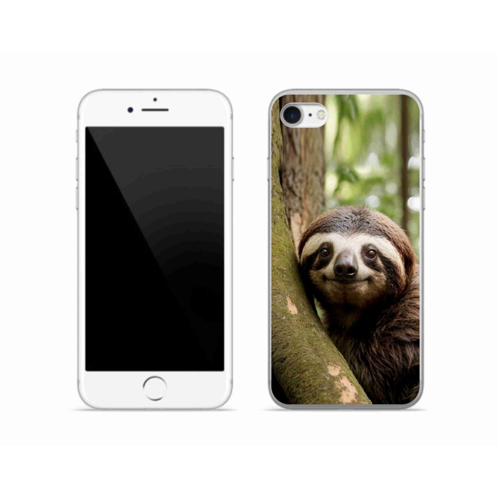 mmCase gél tok az iPhone SE (2022) készülékhez – mosolygós lajhár