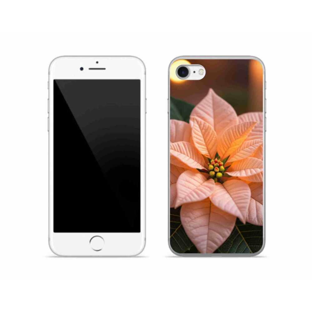 Zselés borítás mmCase iPhone SE (2022) - mikulásvirág