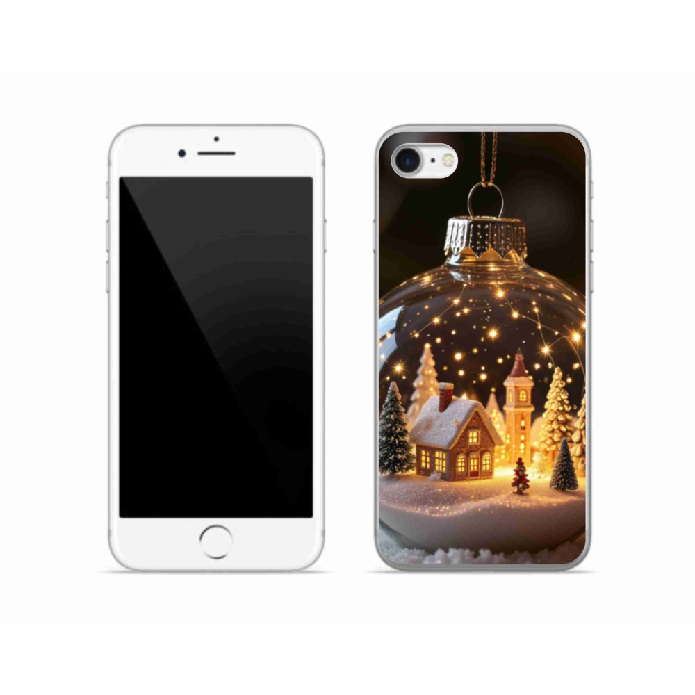 Zselés borítás mmCase iPhone SE (2022) - Karácsonyi gömb 3