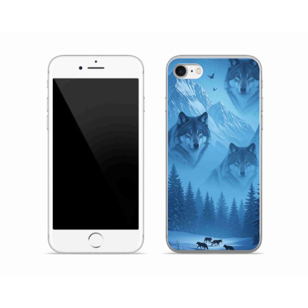 Gél védőhuzat mmCase iPhone SE (2022) - farkas csomag