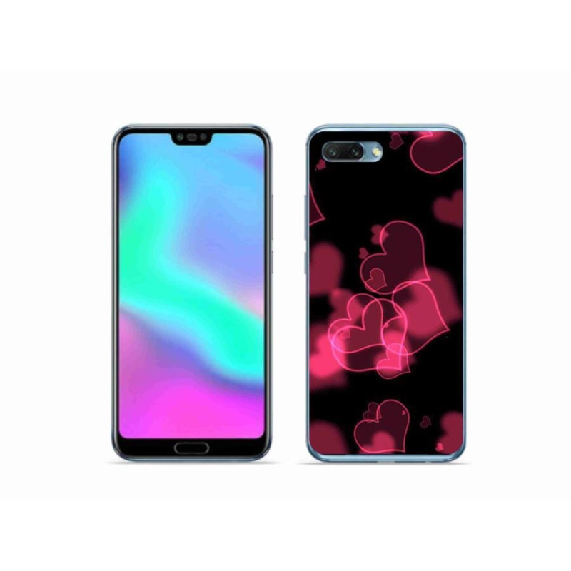 Zselés borítás mmCase a Honor 10 készülékhez - piros szívek