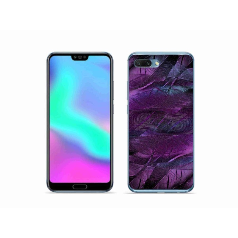 Zselés tok mmCase Honor 10 - lila tollakhoz