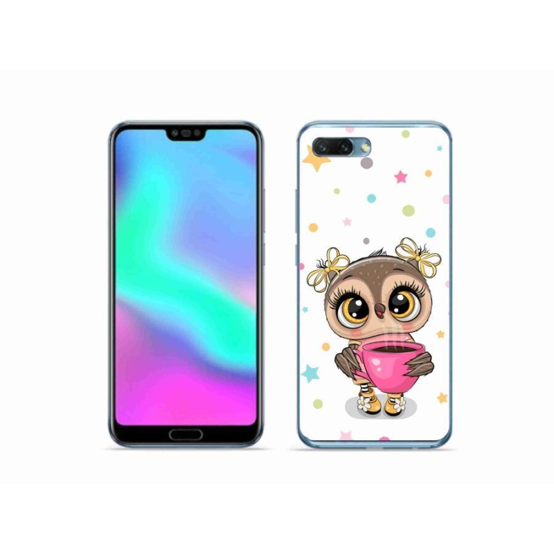 Zselés borító mmCase a Honor 10 készülékhez - rajzfilm bagoly