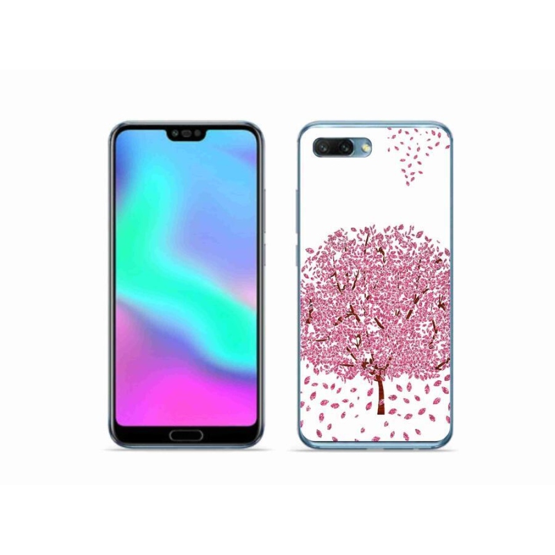 Zselés borító mmCase a Honor 10 készülékhez - rajzfilmfa levelekkel