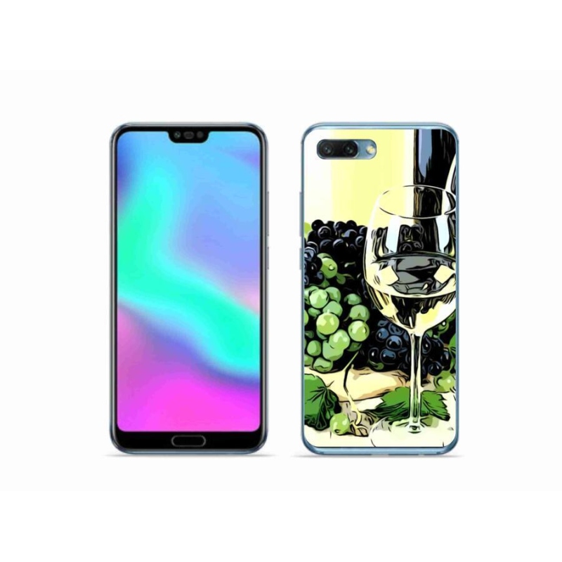Zselés borító mmCase a Honor 10 számára - pohár bor