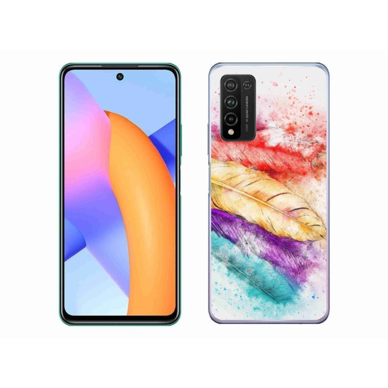 Zselés borítás mmCase a Honor 10X Lite készülékhez - színes tollakkal