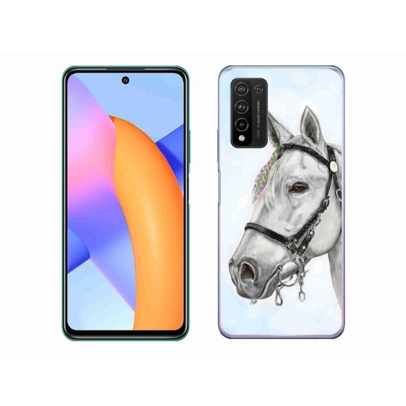 Zselés borítás mmCase a Honor 10X Lite-hoz - fehér ló 1