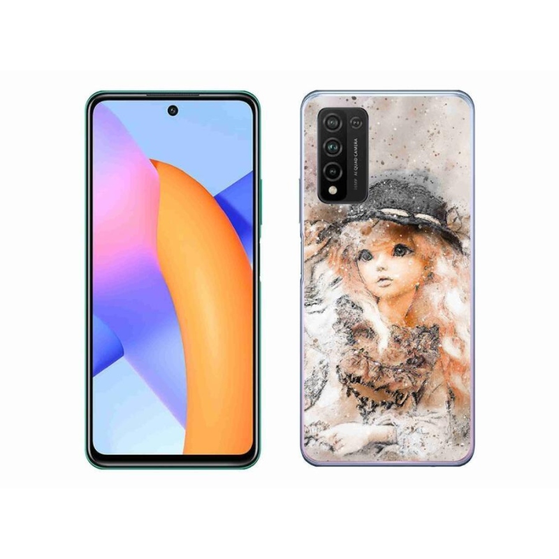 Zselés borítás mmCase a Honor 10X Lite készülékhez - lány kalapban