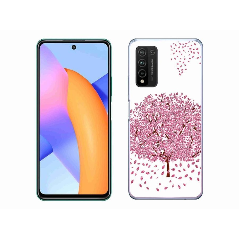 Zselés borító mmCase a Honor 10X Lite készülékhez - rajzfilmfa levelekkel