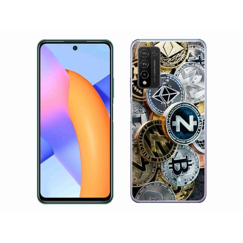 Gél borító mmCase a Honor 10X Lite számára - kriptovaluták