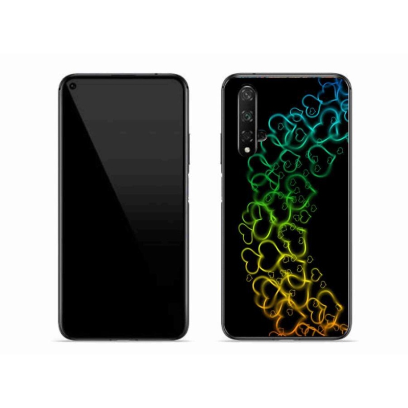 Zselés borítás mmCase a Honor 20-hoz - színes szívek