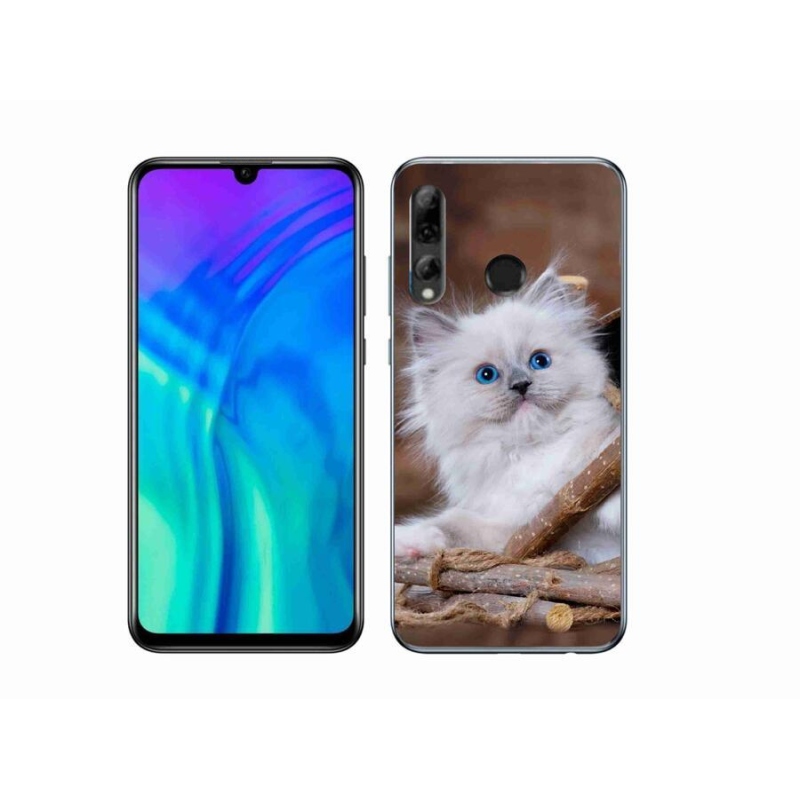 Zselés borítás mmCase a Honor 20 Lite készülékhez - fehér cica