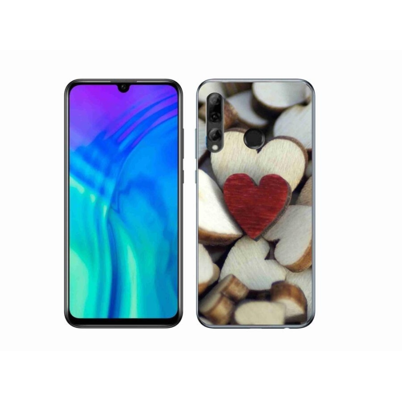 Zselés borítás mmCase a Honor 20 Lite készülékhez - gravírozott piros szív