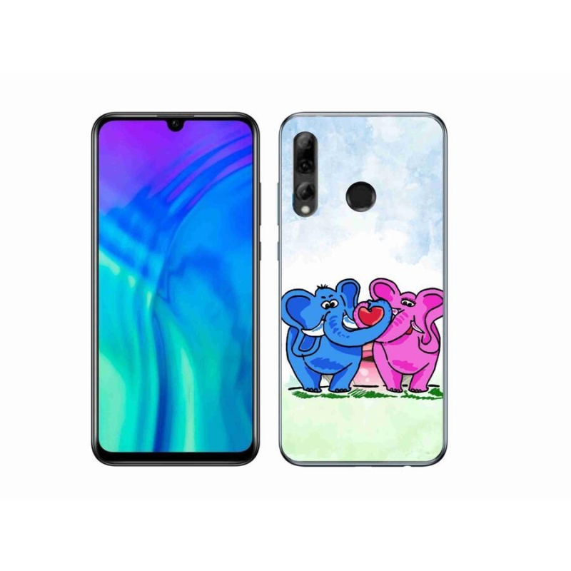 Gél borítás mmCase a Honor 20 Lite-hoz - szerelmes elefántok