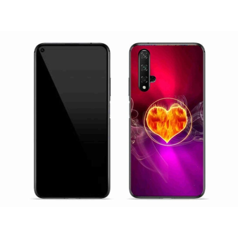 Zselés borítás mmCase a Honor 20-hoz - tüzes szív