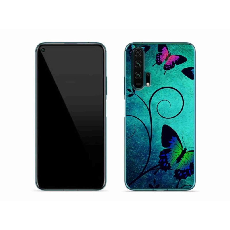 Gél borító mmCase a Honor 20 Pro-hoz - színes pillangók
